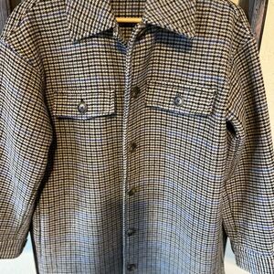 Women’s Houndstooth Jacket - Black and Brown